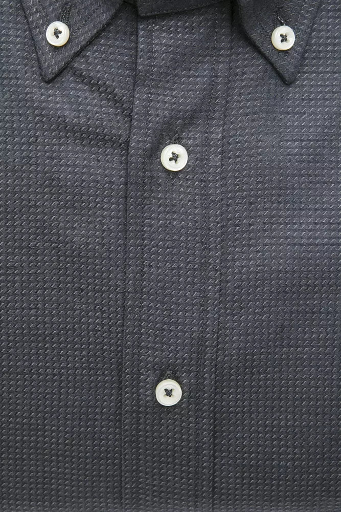 Green Cotton Men Shirt - ventzia