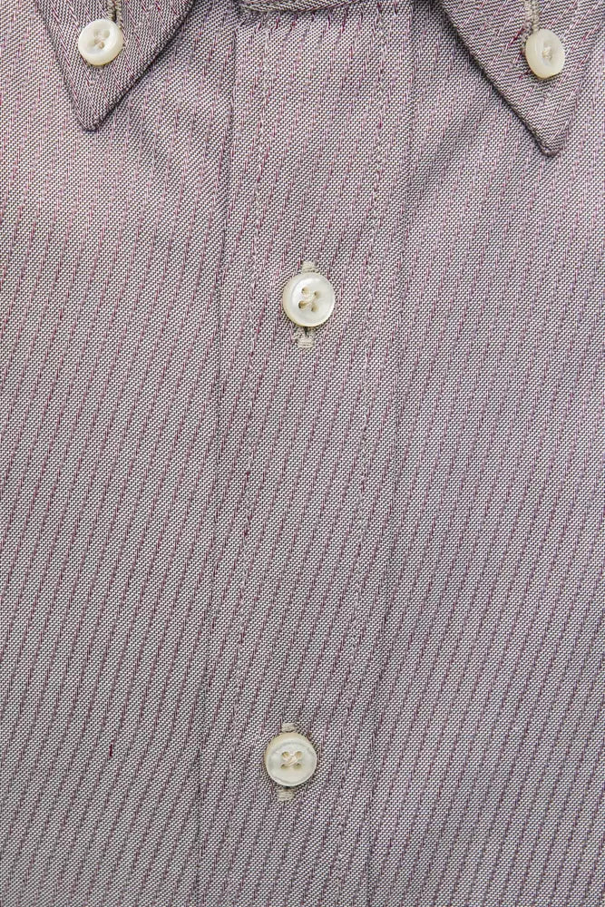 Beige Cotton Men's Shirt - ventzia