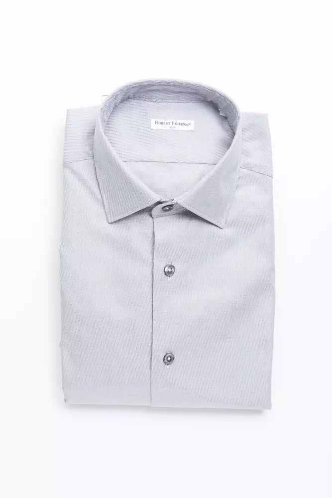 Beige Cotton Men Shirt - ventzia