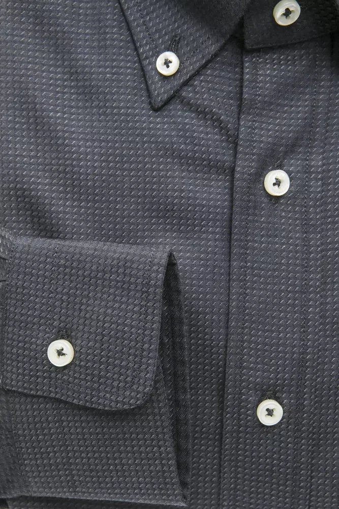 Green Cotton Men Shirt - ventzia