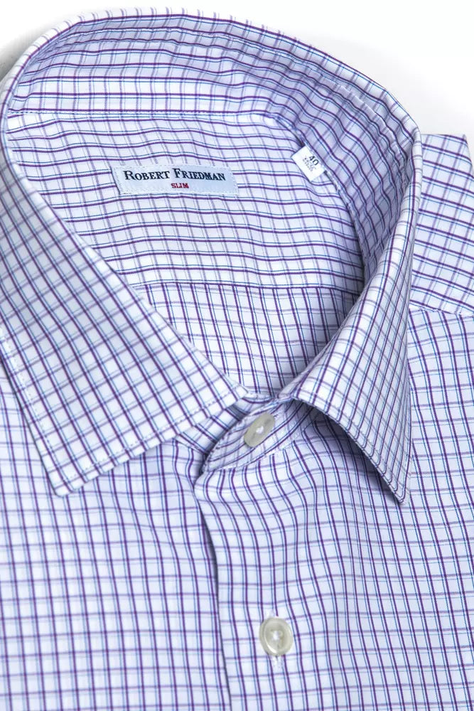 Burgundy Cotton Men Shirt - ventzia