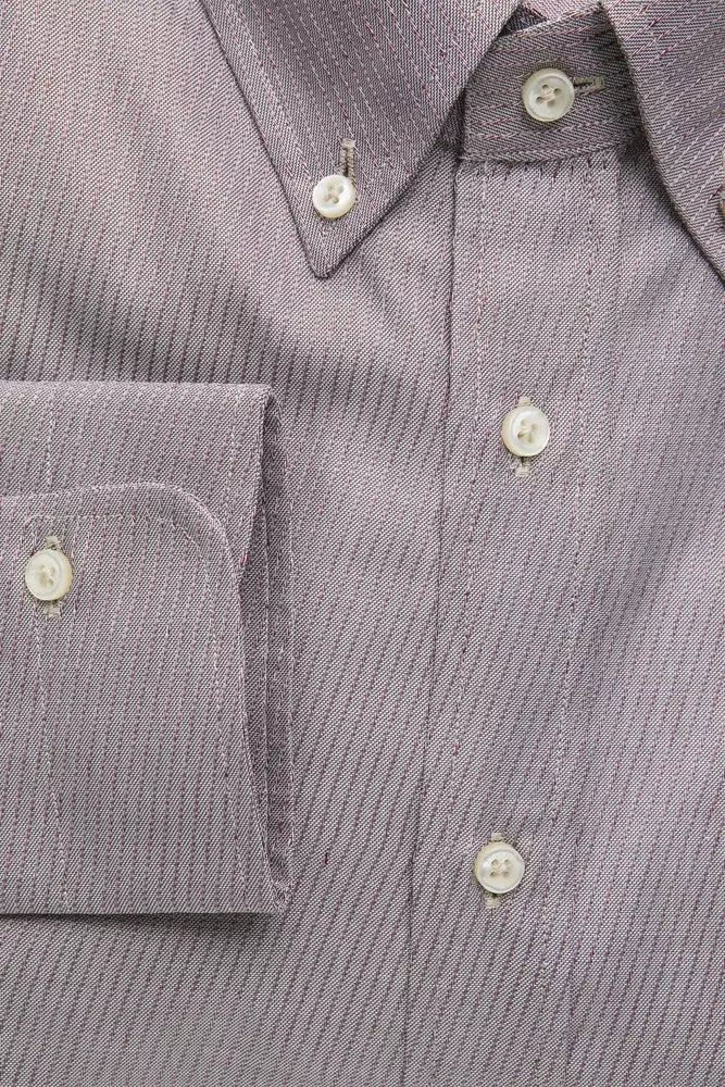 Beige Cotton Men's Shirt - ventzia
