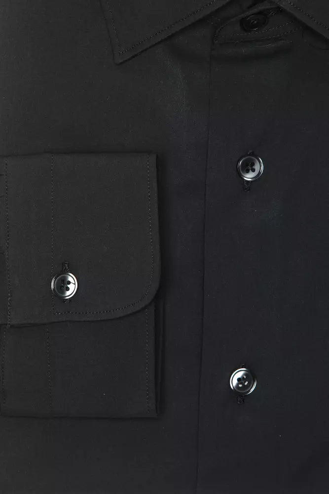 Gray Cotton Men Shirt - ventzia