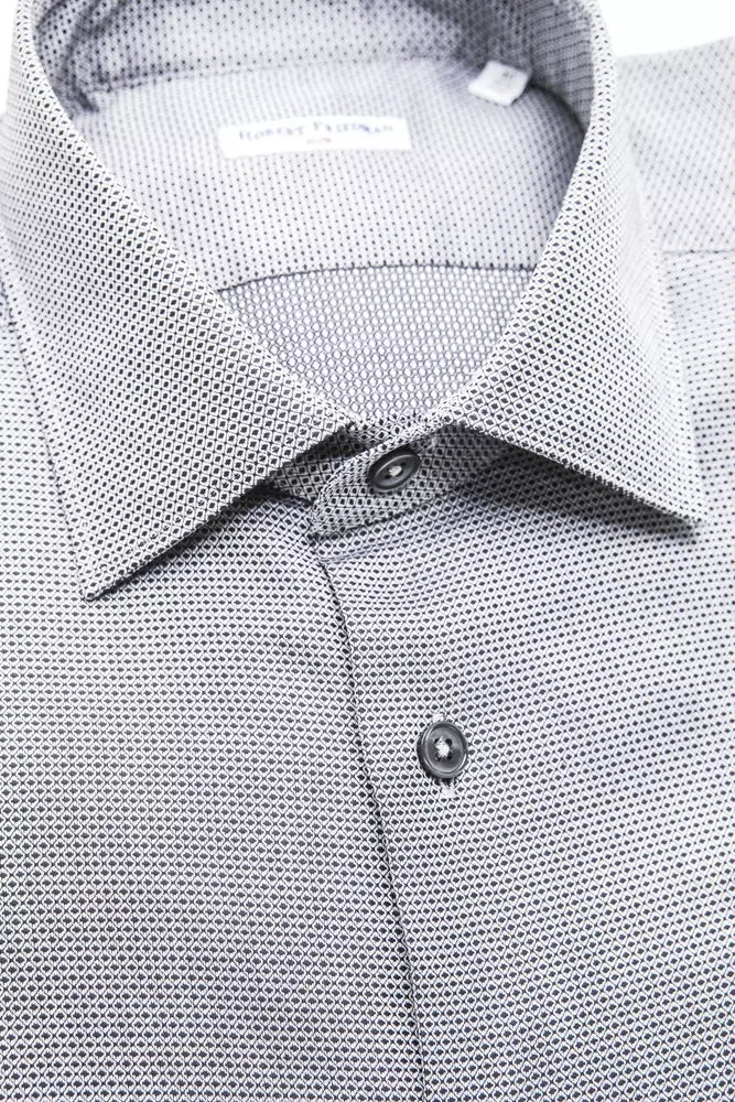 Beige Cotton Men Shirt - ventzia