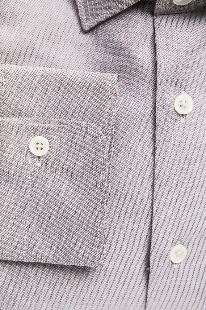 Beige Cotton Men Shirt - ventzia