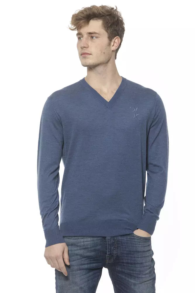 Elegant Cashmere V-Neck Men's Sweater - ventzia