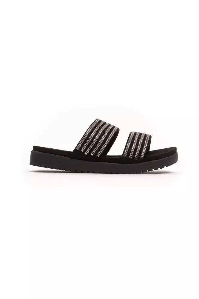Silver Textile Women Sandal - ventzia