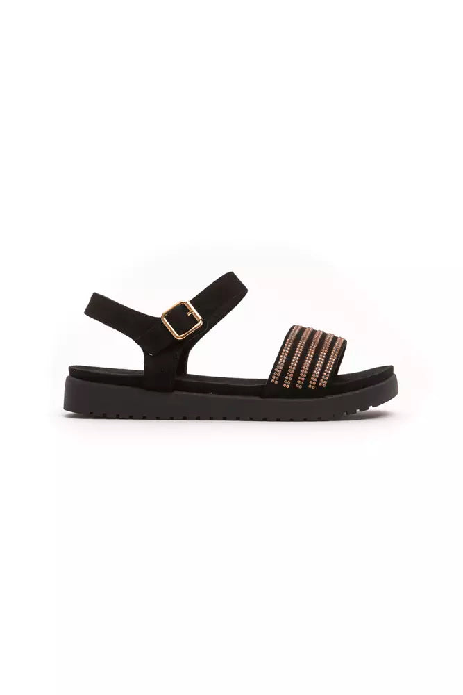 Gold Textile Women Sandal - ventzia