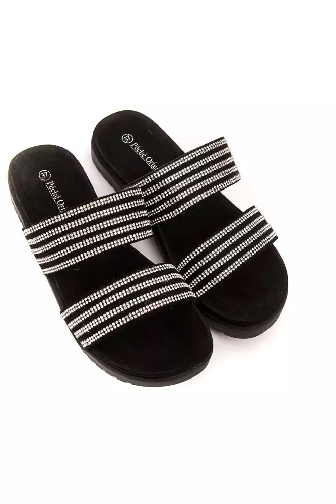 Silver Textile Women Sandal - ventzia