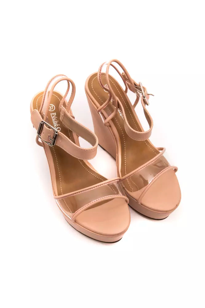 Beige Polyethylene Women Sandal - ventzia