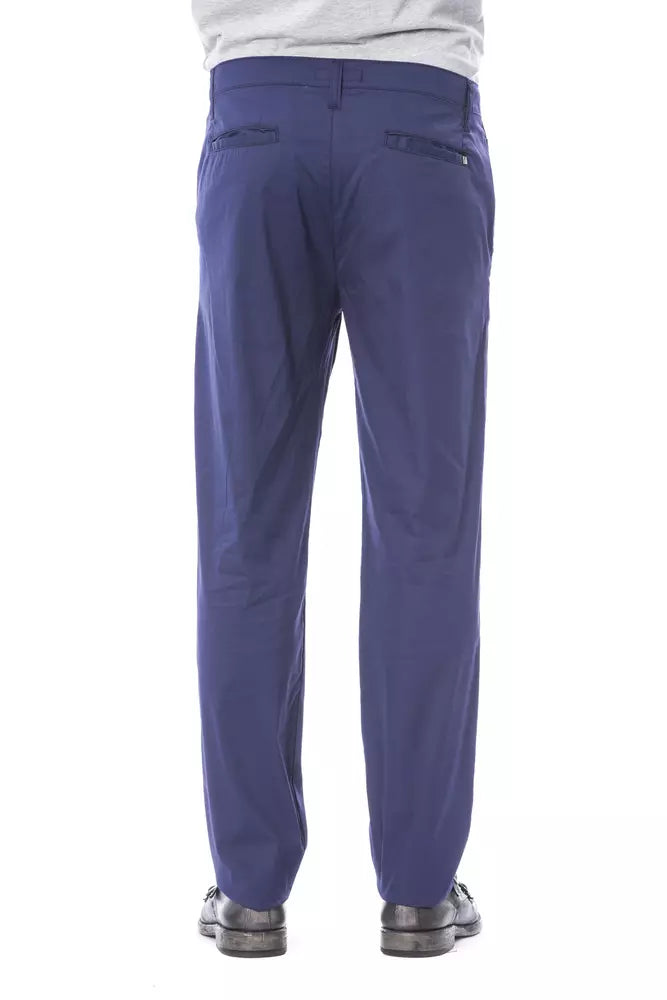 Blue Cotton Men's Chino Pant - ventzia