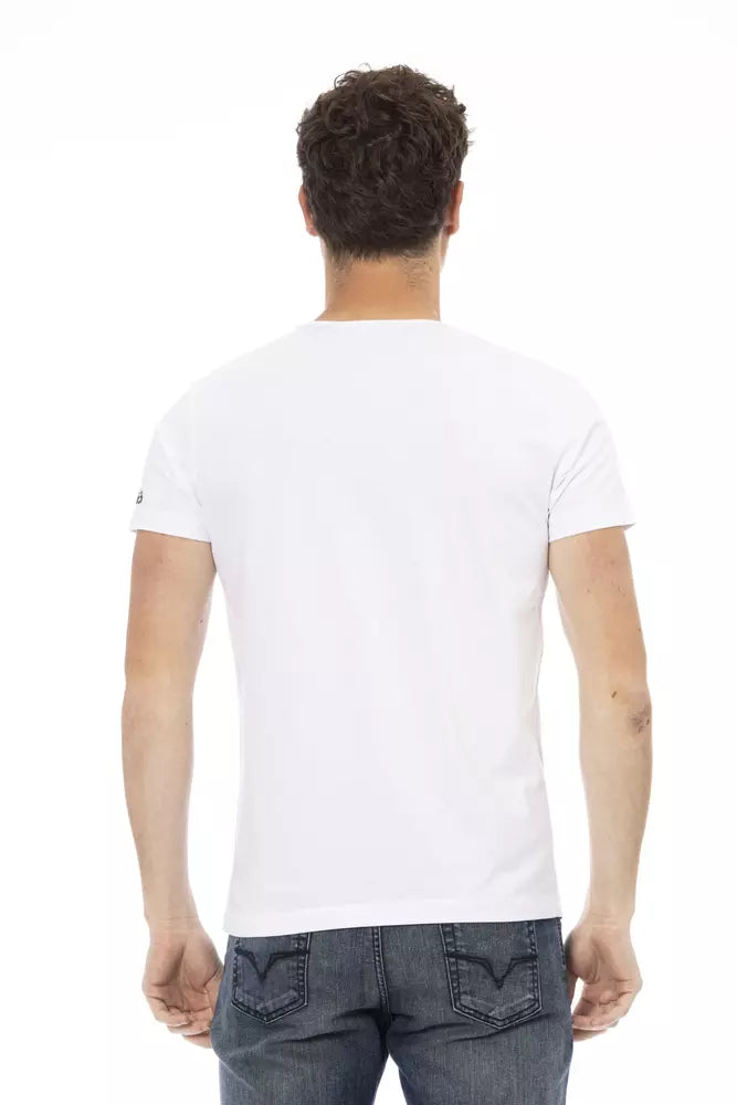 White Cotton Men T-Shirt - ventzia