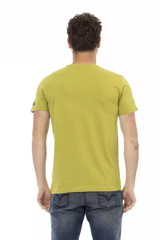 Green Cotton Men T-Shirt - ventzia