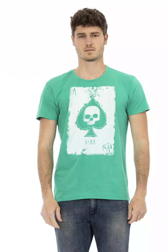Green Cotton Men T-Shirt - ventzia
