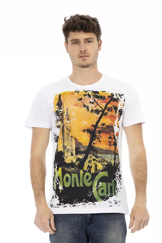 White Cotton Men T-Shirt - ventzia