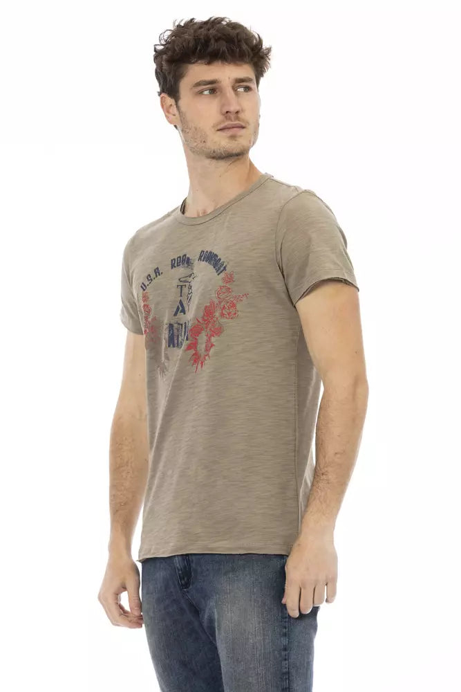 Green Cotton Men T-Shirt - ventzia