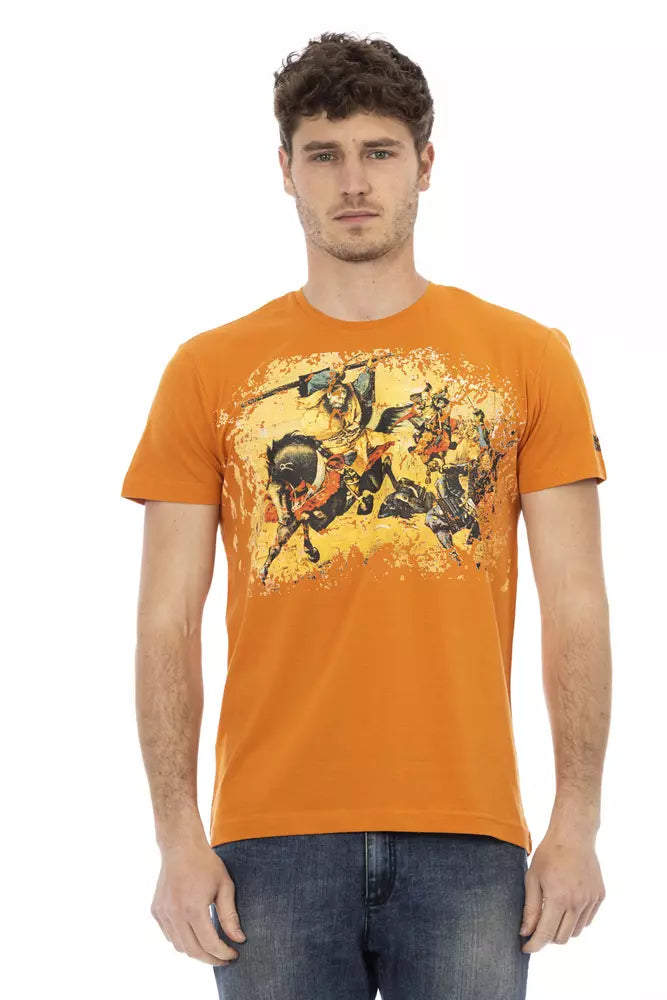 Orange Cotton Men T-Shirt - ventzia