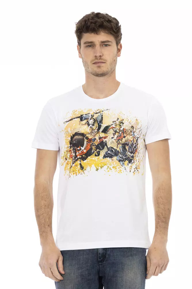 White Cotton Men T-Shirt - ventzia