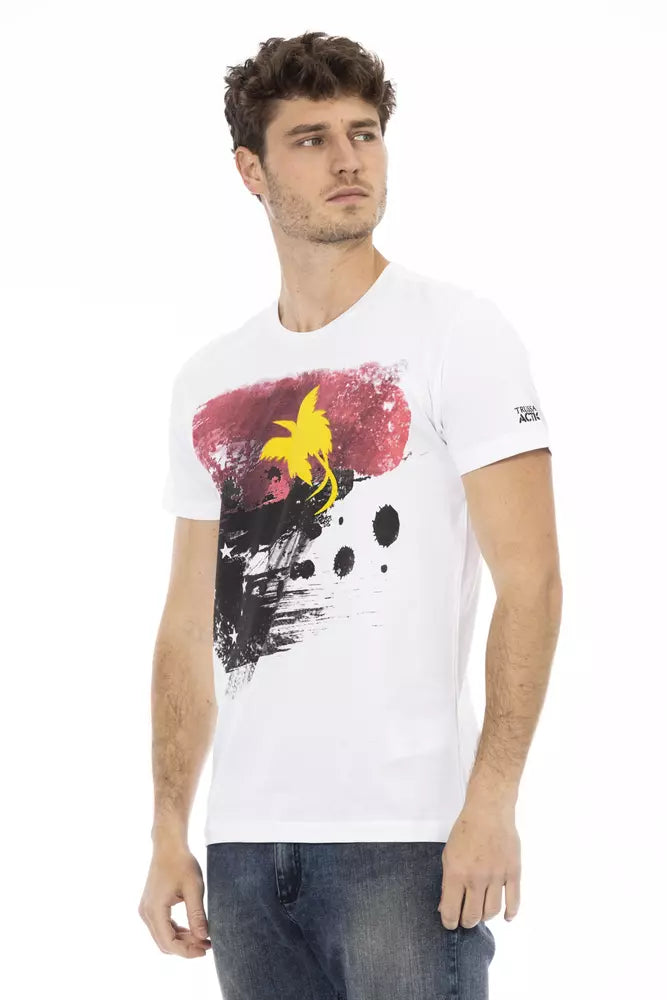 White Cotton Men T-Shirt - ventzia