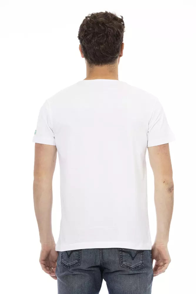 White Cotton Men T-Shirt - ventzia