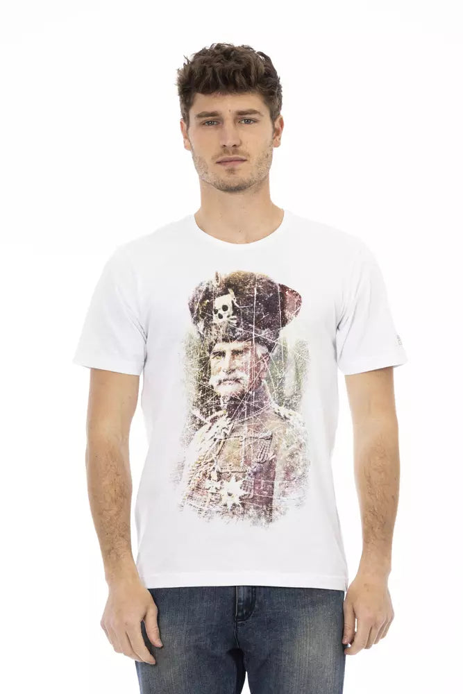 White Cotton Men T-Shirt - ventzia
