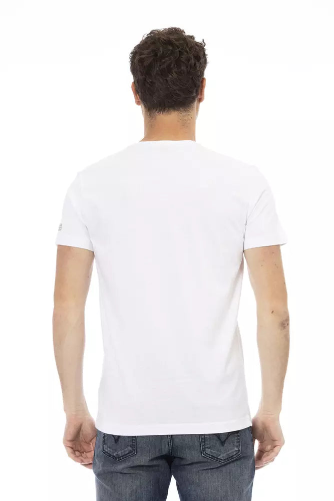 White Cotton Men T-Shirt - ventzia