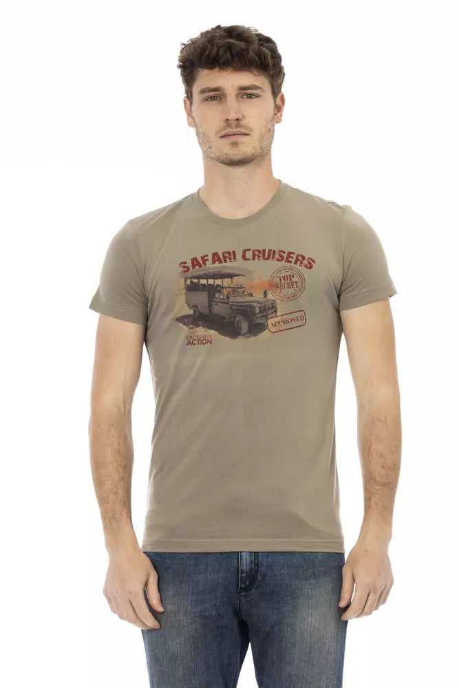 Green Cotton Men T-Shirt - ventzia