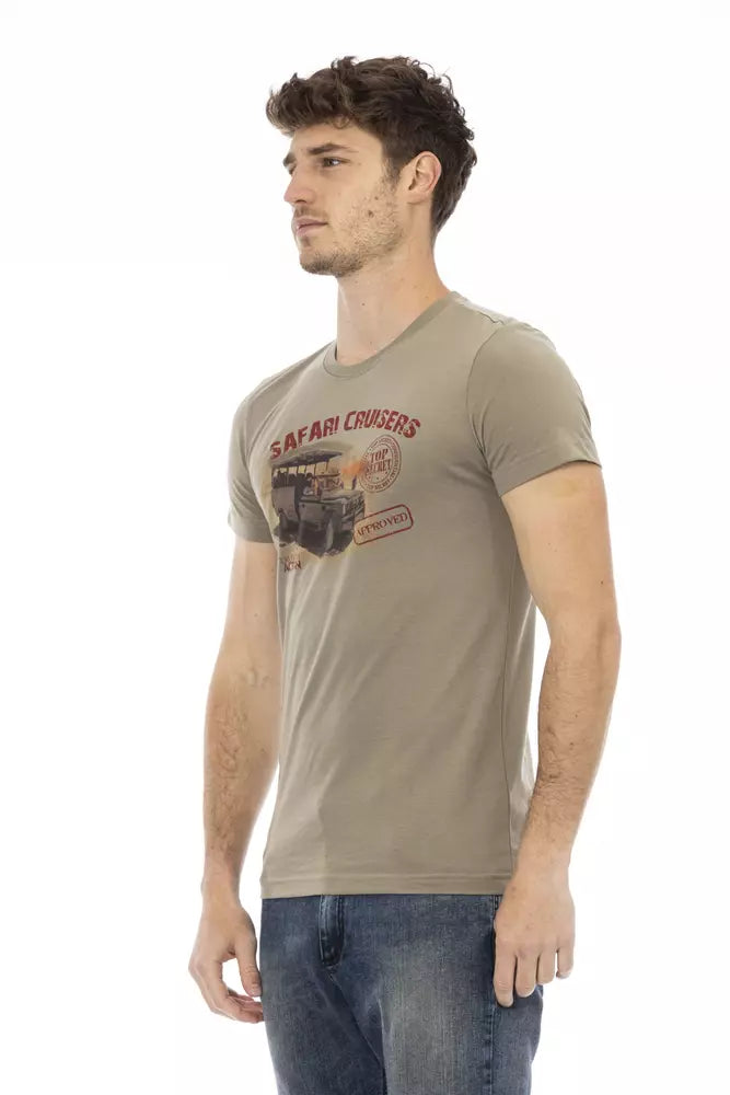 Green Cotton Men T-Shirt - ventzia