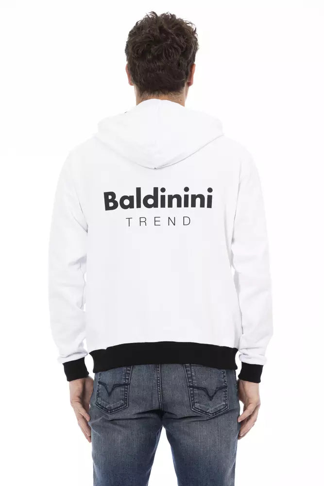 White Cotton Men Sweater - ventzia