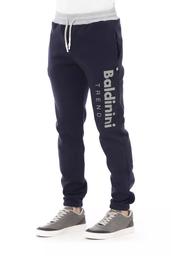Blue Cotton Men's Sport Pant - ventzia