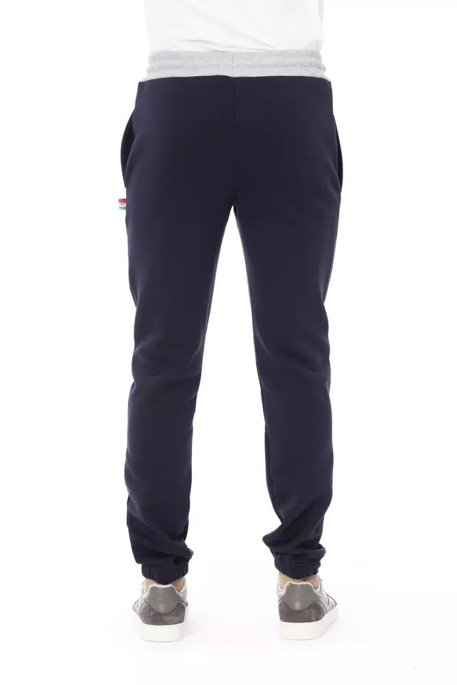 Blue Cotton Men's Sport Pant - ventzia