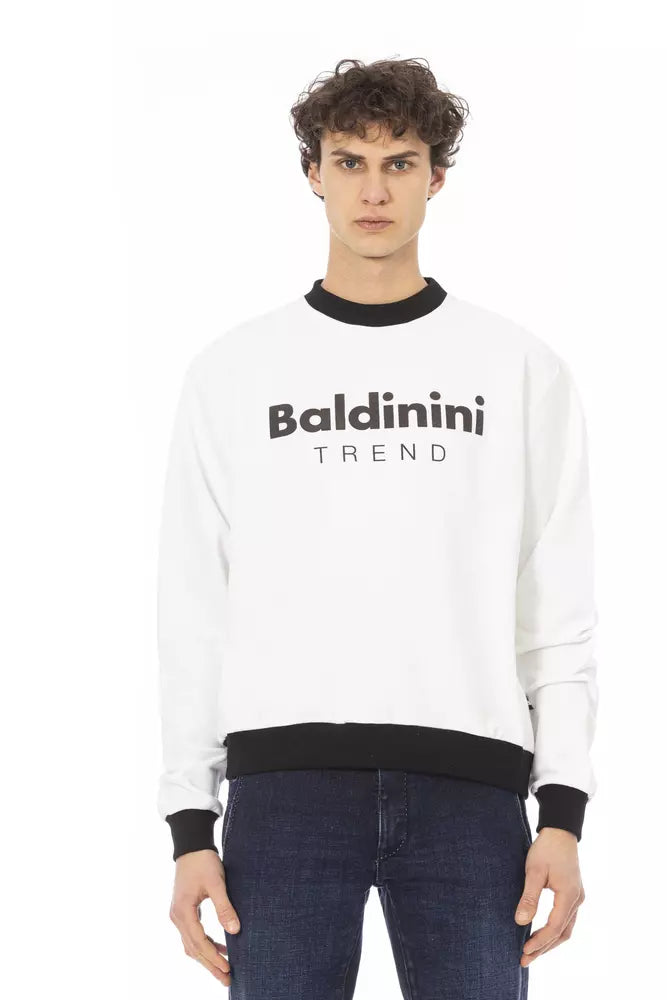 White Cotton Men Sweater - ventzia