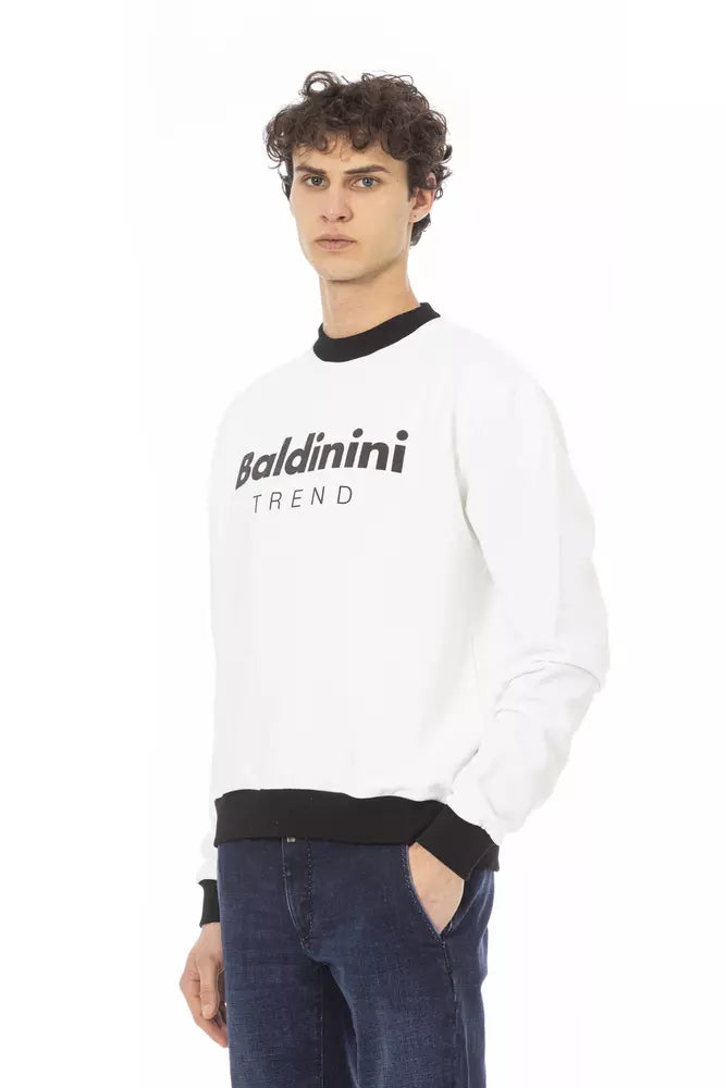 White Cotton Men Sweater - ventzia