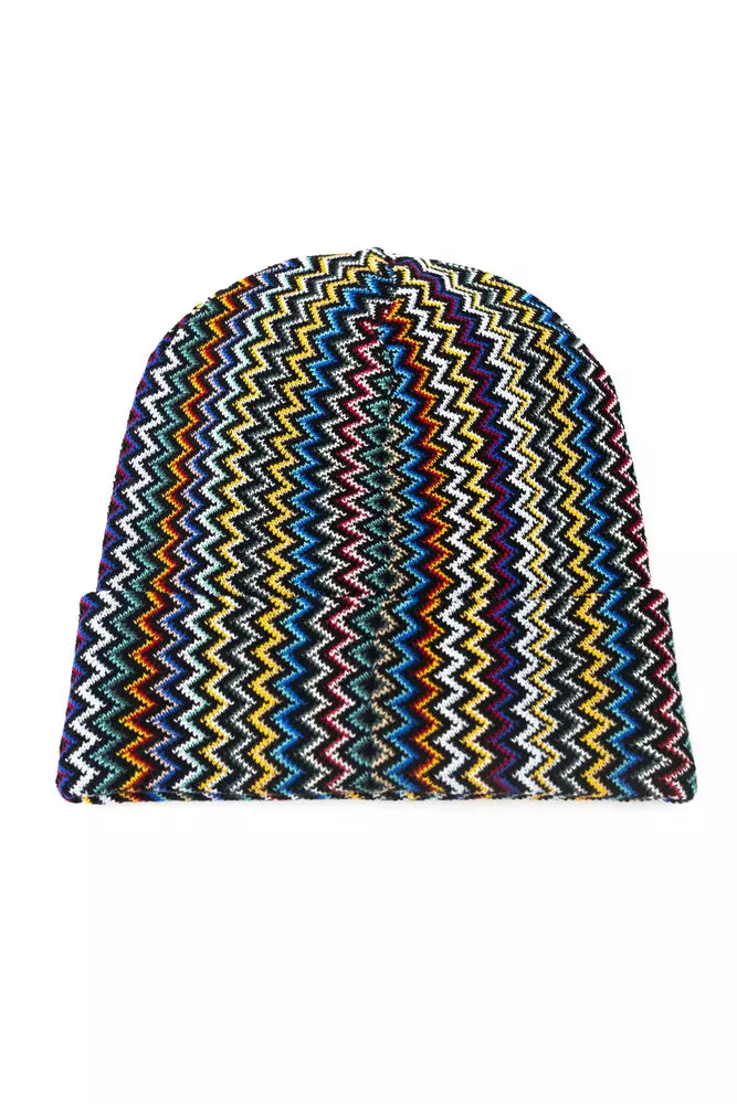 Multicolor Wool Men Hat - ventzia