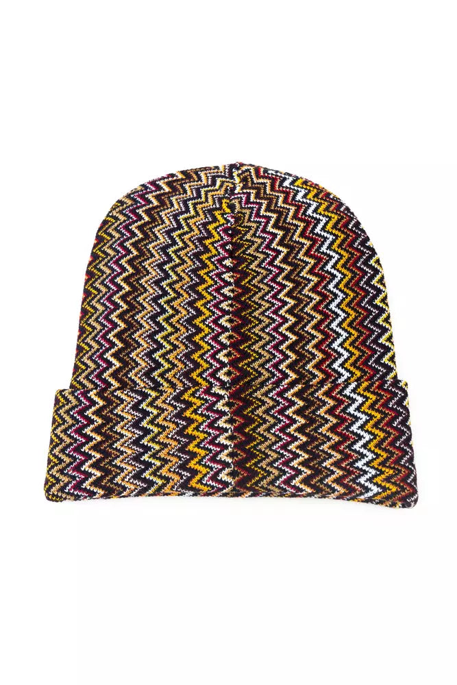 Multicolor Wool Men Hat - ventzia