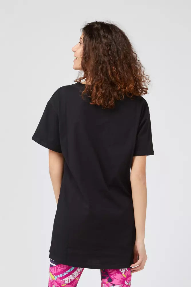 Blue Cotton Women T-Shirt - ventzia