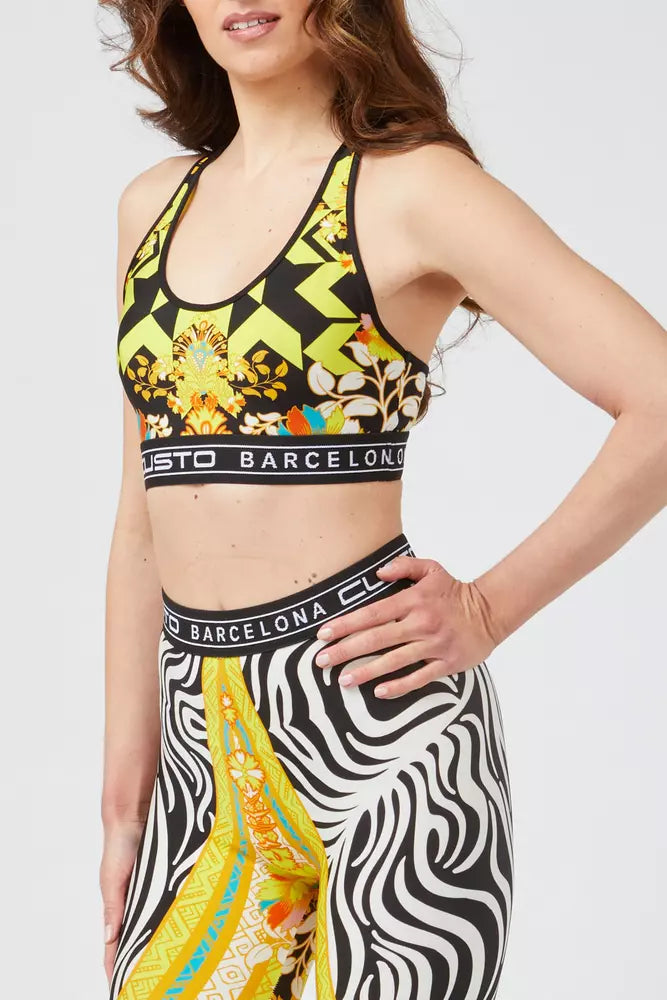Yellow Polyamide Women Top - ventzia