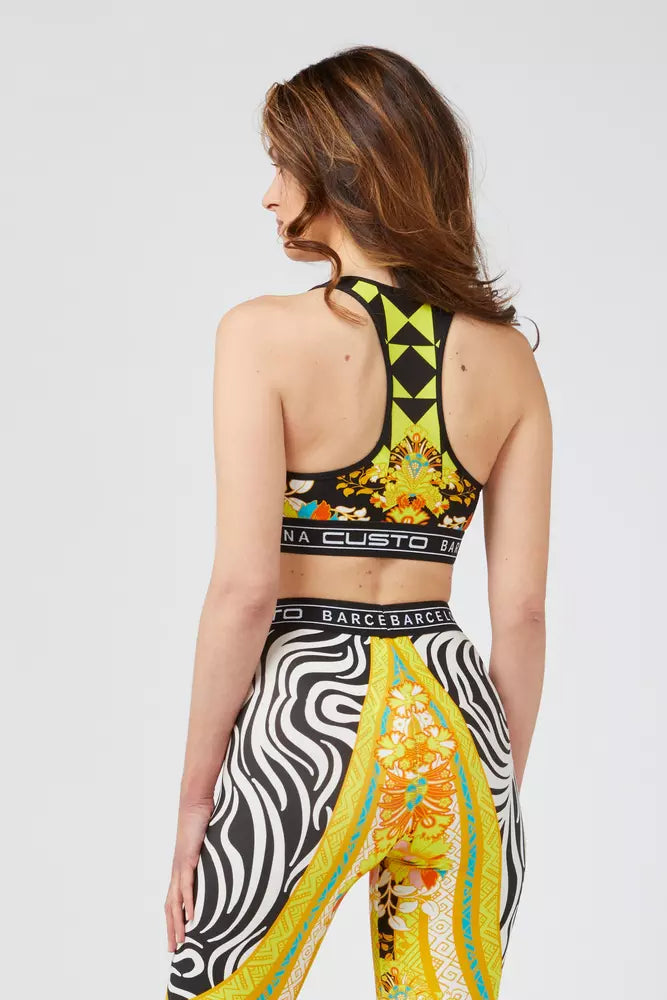 Yellow Polyamide Women Top - ventzia
