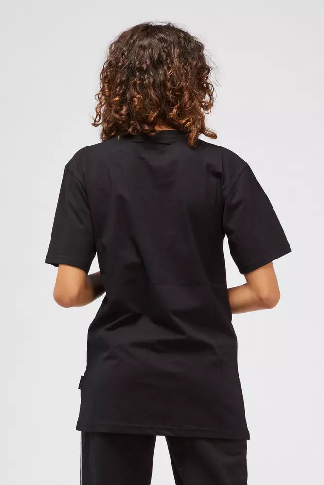 Black Cotton Women's T-Shirt - ventzia