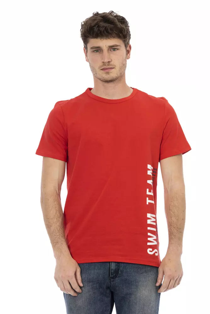 Red Cotton Men T-Shirt - ventzia