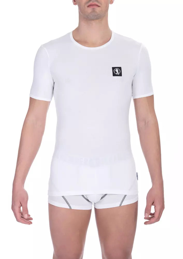 White Cotton Men's T-Shirt - ventzia