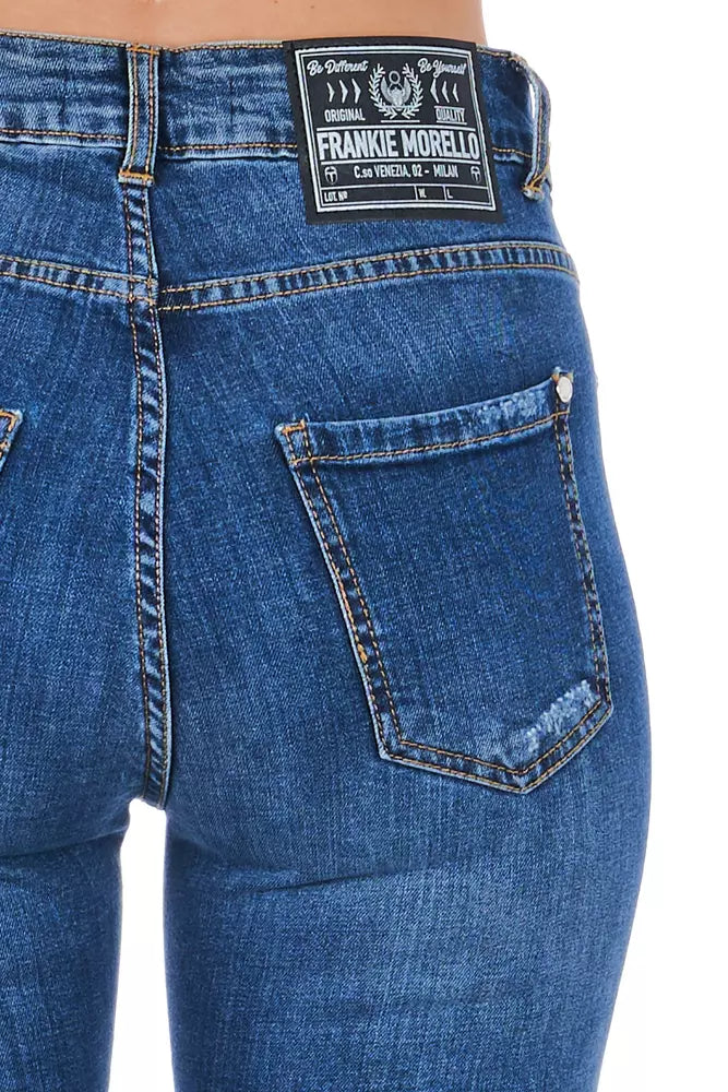 Blue Denim Women's Jeans - ventzia
