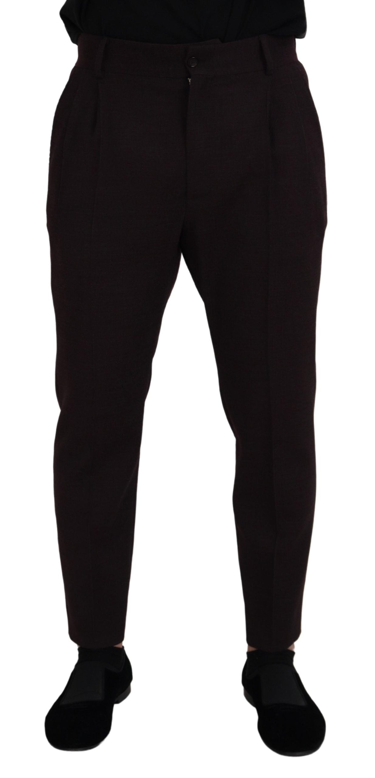 Brown Cotton Chino Men Pants - ventzia