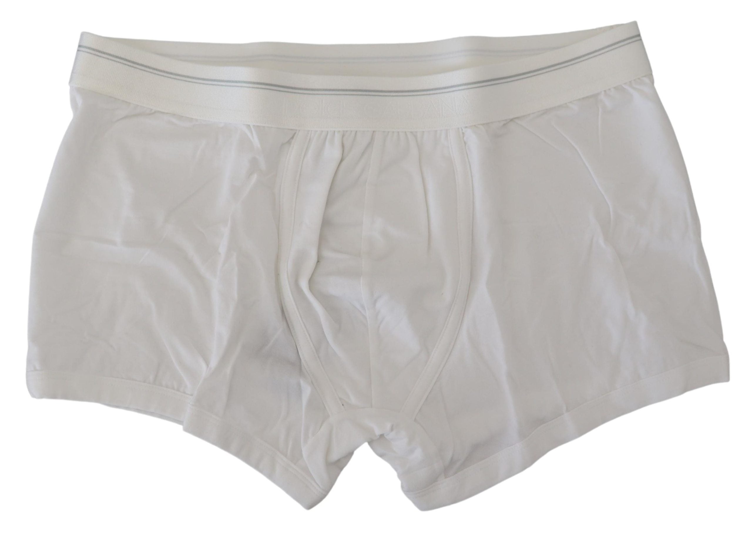 White Cotton Blend Regular Boxer Underwear - ventzia