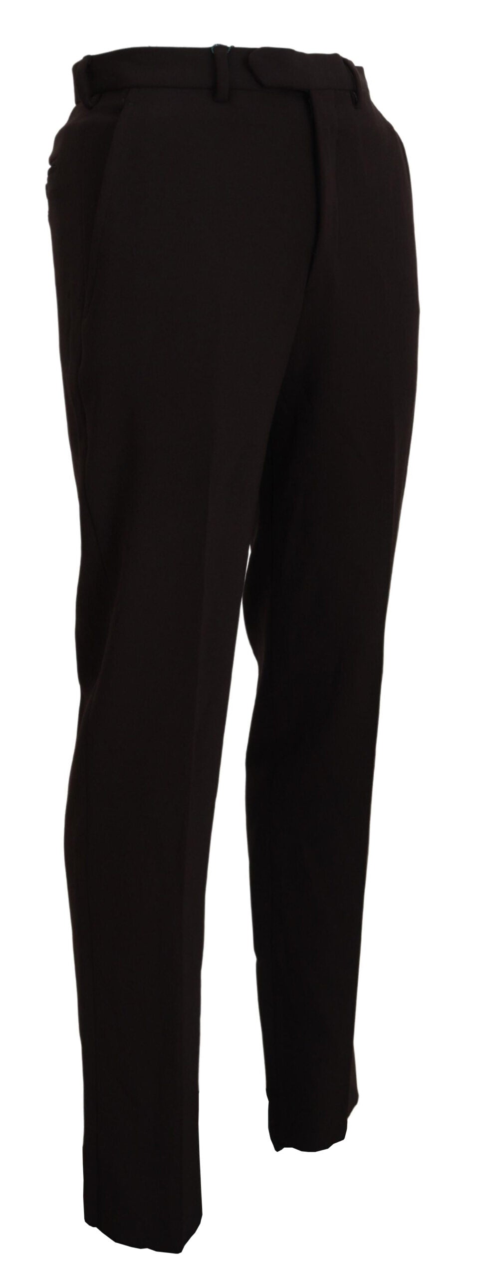 Brown Straight Fit Formal Men Pants - ventzia