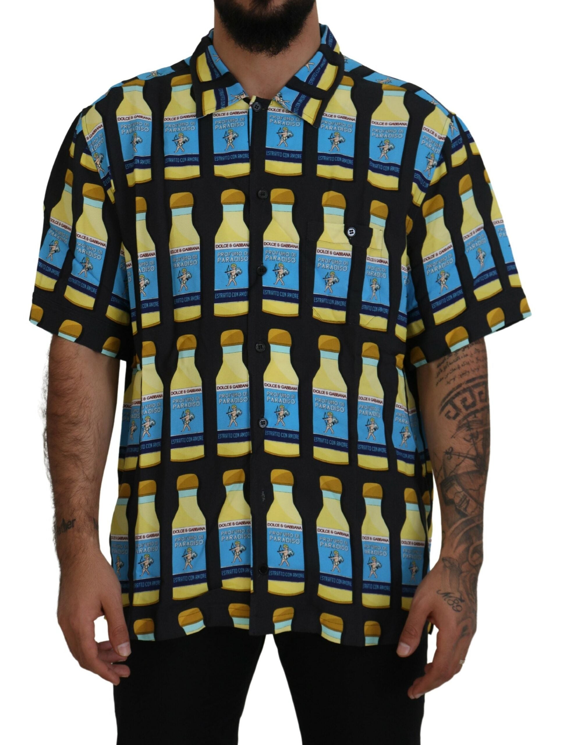 Multicolor Printed Viscose Casual Shirt - ventzia