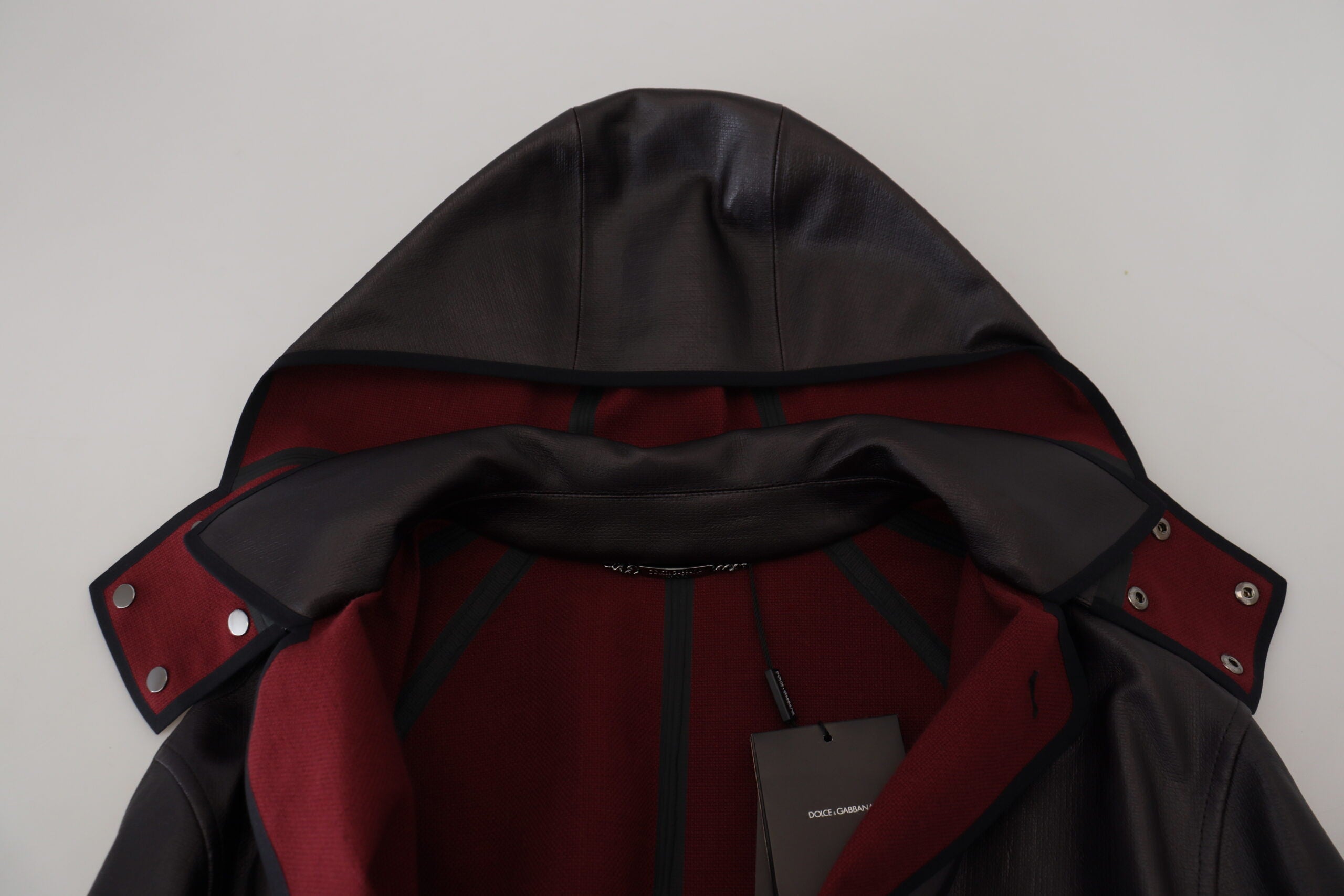 Black Trench Hooded Parka Cotton Jacket - ventzia