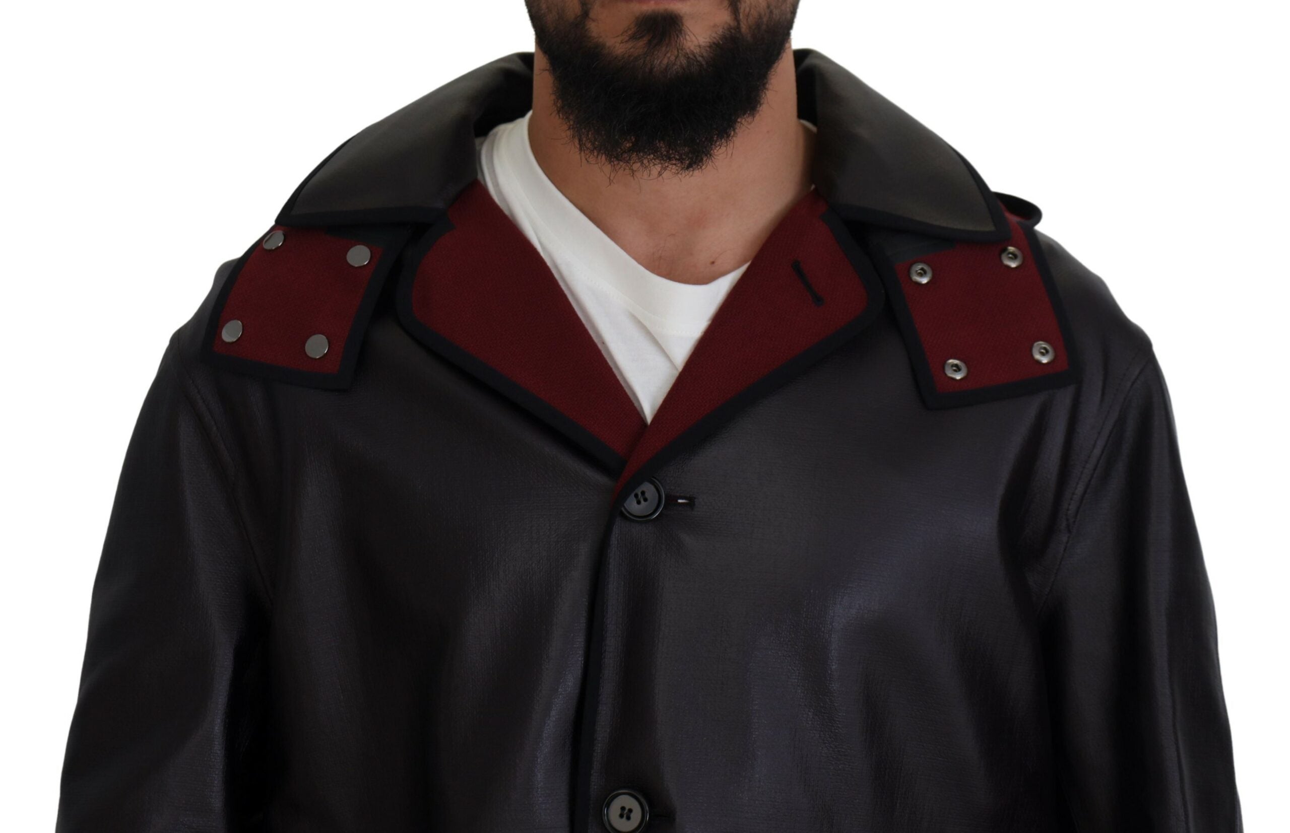 Black Trench Hooded Parka Cotton Jacket - ventzia