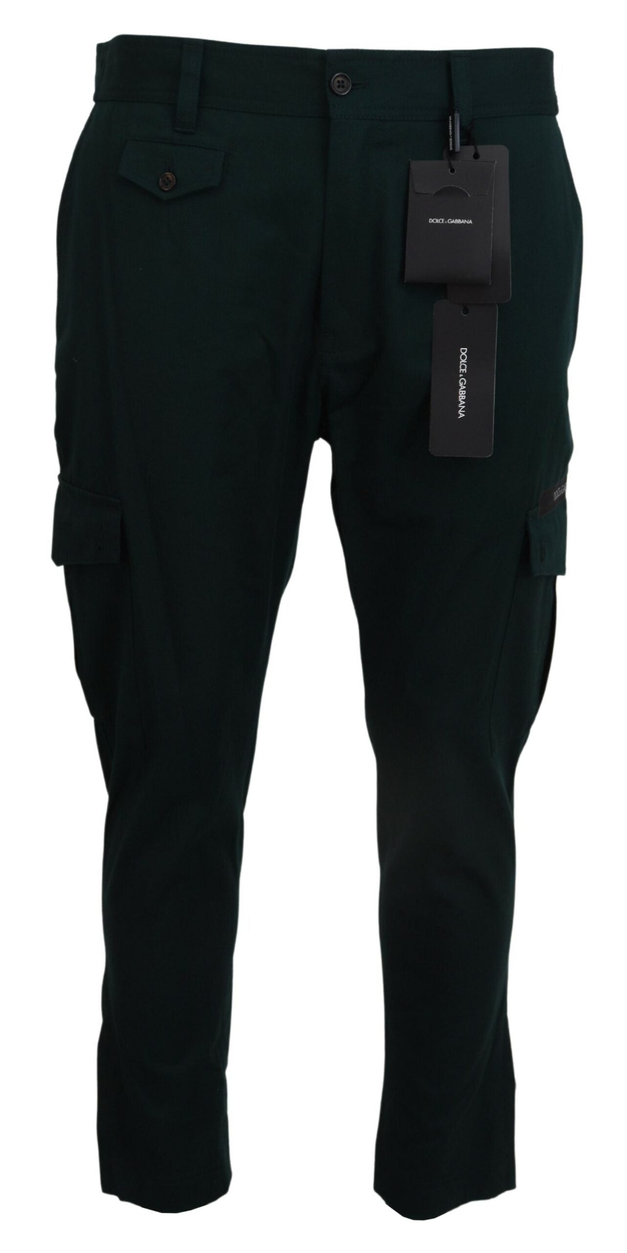 Green Cargo Cotton Stretch Jeans Pant - ventzia