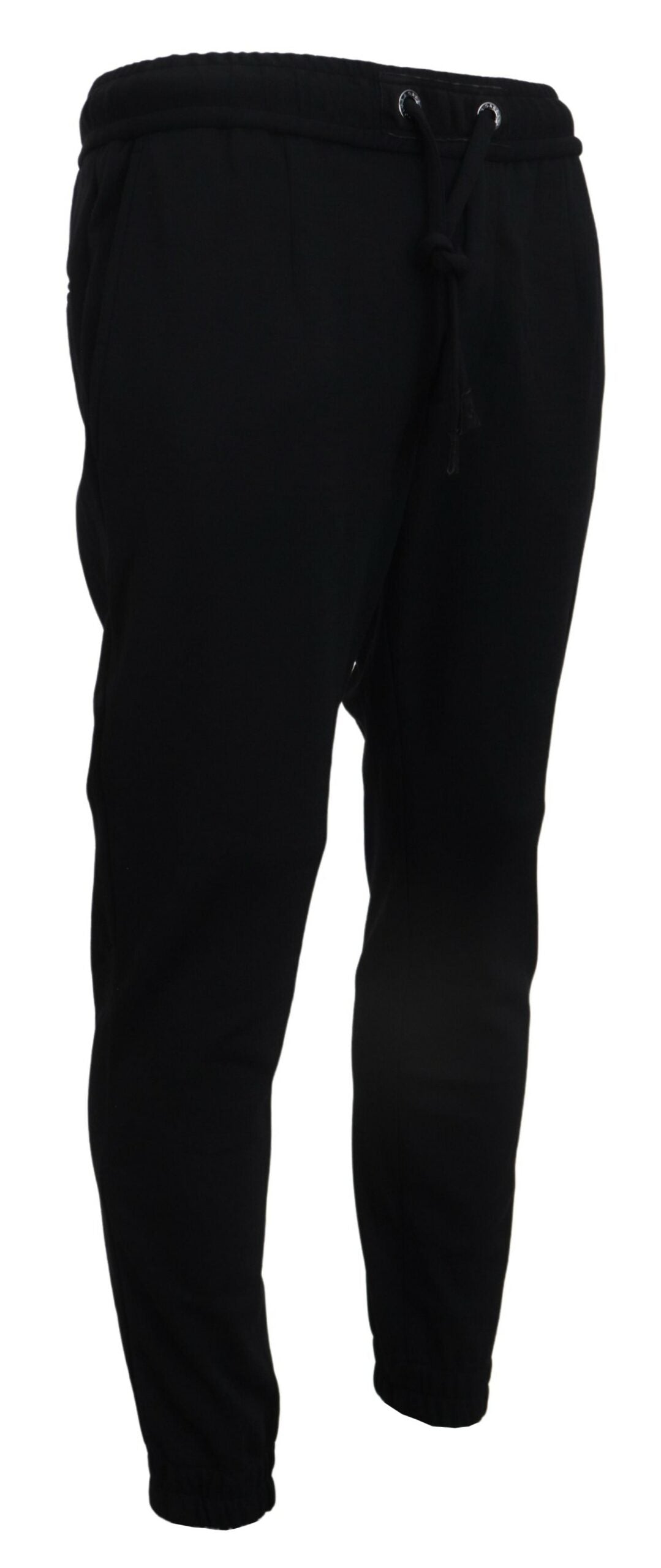 Black Mens Sport Wool Sweatpants Pants - ventzia
